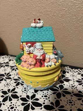 Vintage Noah’s Ark Turning Music Box